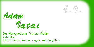 adam vatai business card
