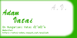 adam vatai business card